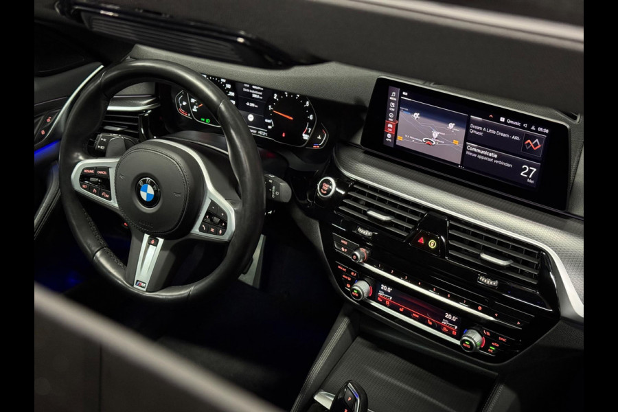 BMW 5 Serie Touring 520i 184PK High Executive M-Pakket, Pano, Laser Koplampen, Hud, Cam, Leder, Apple Carplay, Volledig Onderhoud