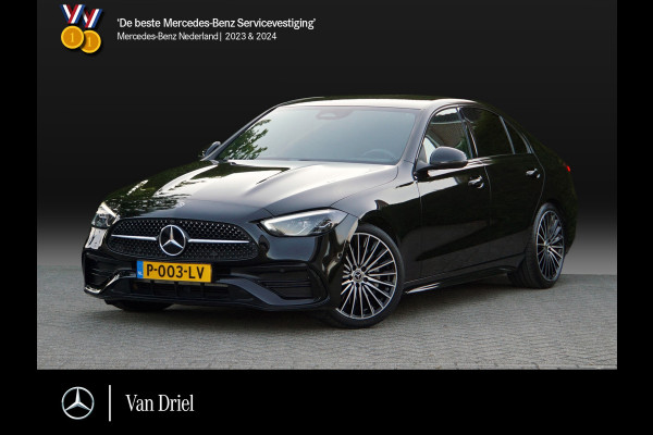 Mercedes-Benz C-Klasse C 180 AMG Line Night | Dodehoek Camera Stoelverwarming
