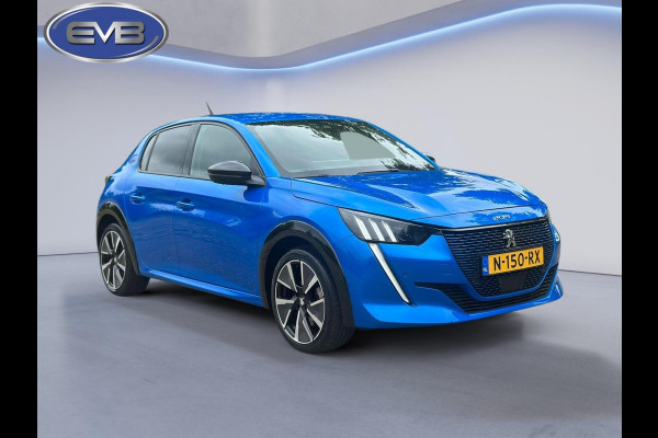 Peugeot e-208 EV GT 350 50 kWh Bleu vertigo, vele opties, achteruitrijcamera, LED verlichting, stoelverwarming