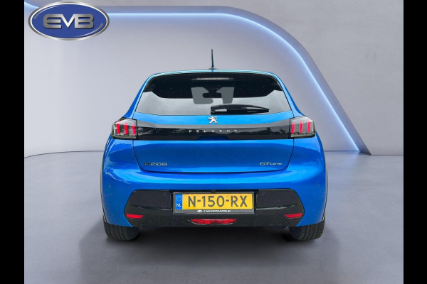 Peugeot e-208 EV GT 350 50 kWh Bleu vertigo, vele opties, achteruitrijcamera, LED verlichting, stoelverwarming