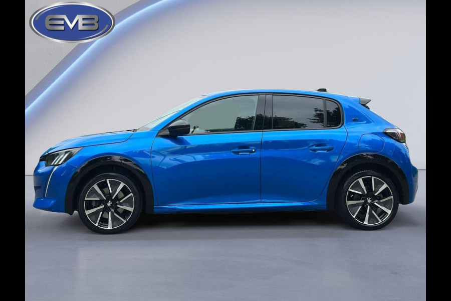 Peugeot e-208 EV GT 350 50 kWh Bleu vertigo, vele opties, achteruitrijcamera, LED verlichting, stoelverwarming