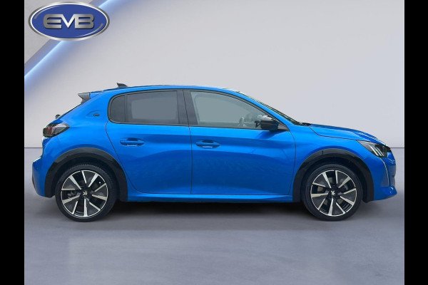 Peugeot e-208 EV GT 350 50 kWh Bleu vertigo, vele opties, achteruitrijcamera, LED verlichting, stoelverwarming