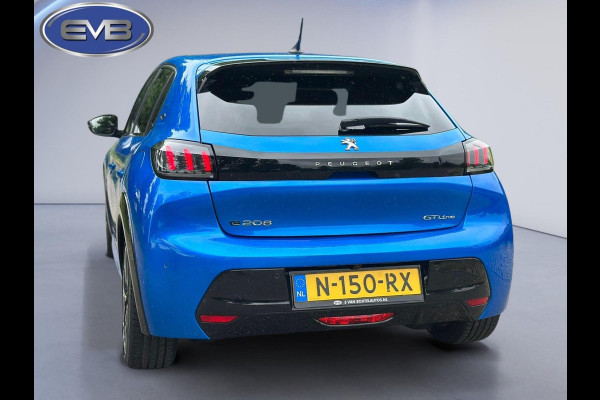 Peugeot e-208 EV GT 350 50 kWh Bleu vertigo, vele opties, achteruitrijcamera, LED verlichting, stoelverwarming