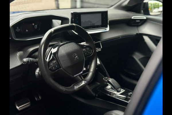 Peugeot e-208 EV GT 350 50 kWh Bleu vertigo, vele opties, achteruitrijcamera, LED verlichting, stoelverwarming
