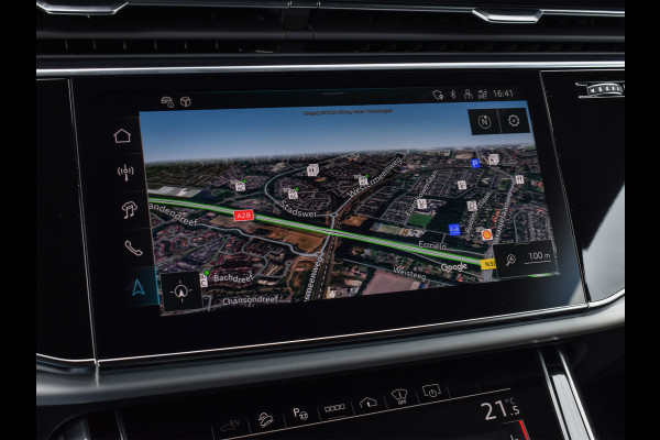 Audi Q8 STYLING + RS VELGEN ZWART 55TFSI e QUATTRO PRO LINE S COMPETITION | S-SEATS | PANORAMADAK | 4 WIEL BESTURING | B&O SOUND | HEAD-
