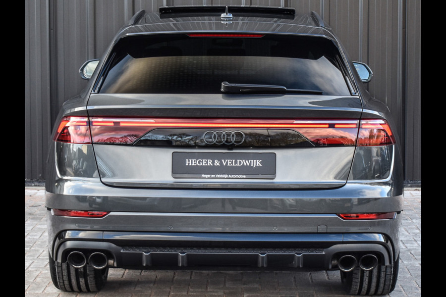 Audi Q8 STYLING + RS VELGEN ZWART 55TFSI e QUATTRO PRO LINE S COMPETITION | S-SEATS | PANORAMADAK | 4 WIEL BESTURING | B&O SOUND | HEAD-