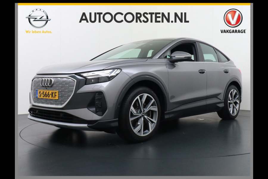 Audi Q4 e-tron 40 204pk 77kWh Adap.Cruise Sport-St. 20" Apple Carplay Android Camera Navi Matrix Led Elek.Achterklep Trekhaak Ecc Stoelverwarmi Audi sound system Assistentiepakketten-Parking/Tour/Plus 1e Eigenaar Origineel Nederlandse Auto 1.000kg trekvermogen € 63.000nieuw