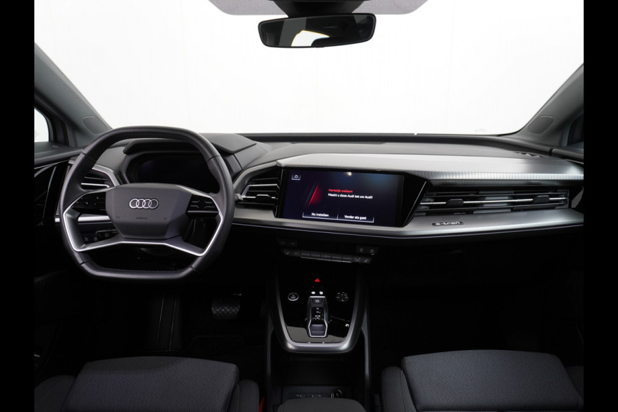 Audi Q4 e-tron 40 204pk 77kWh Adap.Cruise Sport-St. 20" Apple Carplay Android Camera Navi Matrix Led Elek.Achterklep Trekhaak Ecc Stoelverwarmi Audi sound system Assistentiepakketten-Parking/Tour/Plus 1e Eigenaar Origineel Nederlandse Auto 1.000kg trekvermogen € 63.000nieuw