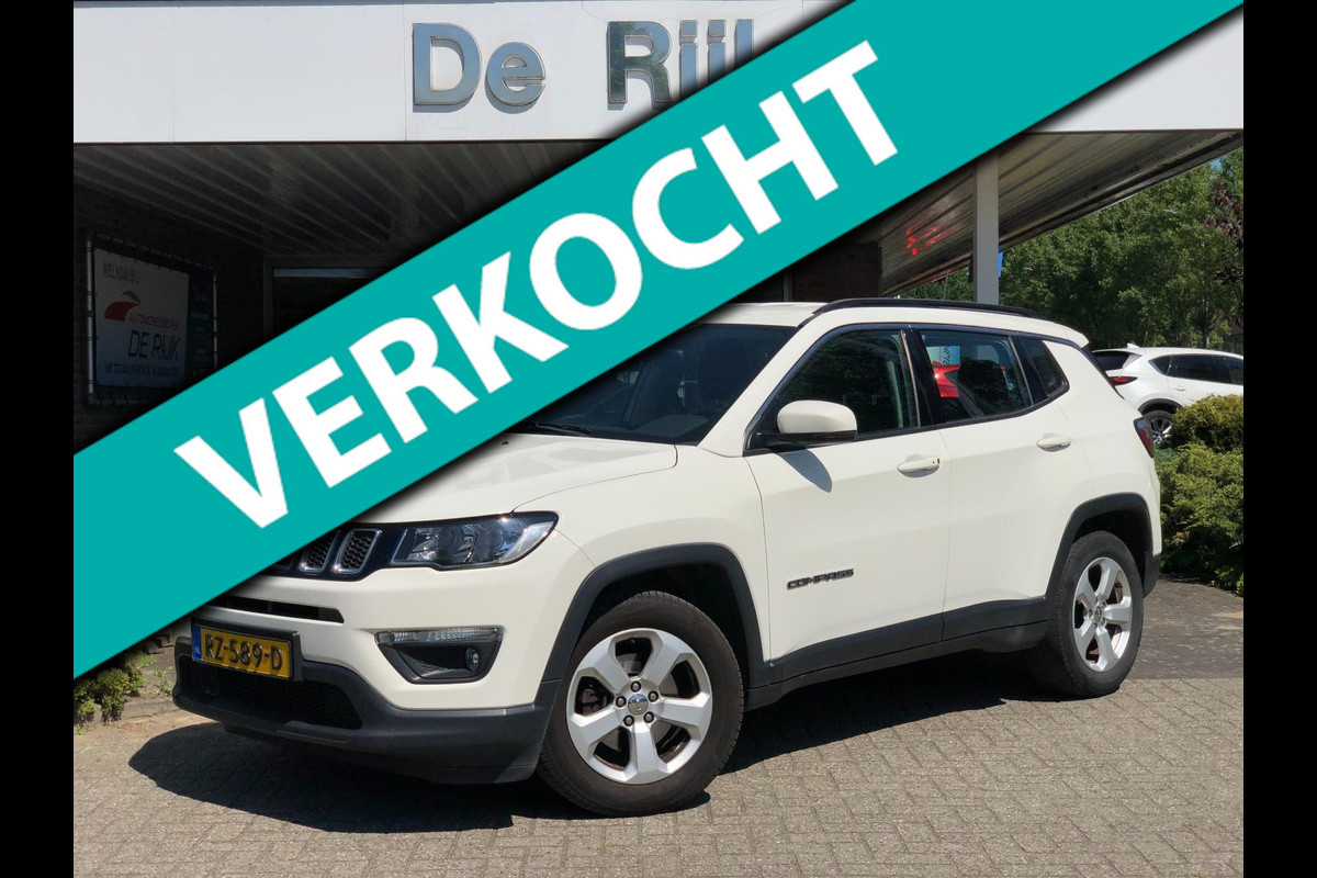 Jeep Compass 1.4 MultiAir Longitude | Half leder, Stoel+Stuurverw., Navi, Camera, Carplay/Android, Climate, Cruise, Afn. Trekhaak|