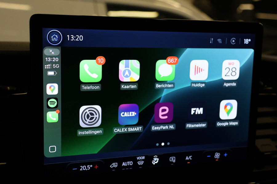 Ford Transit 350 2.0 TDCI L3H2 165PK AUT Limited | BPM VRIJ | 360 Camera | ACC | Navigatie | Bi-Xenon | Lane assist | BLIS | CarPlay | Trekhaak | 3-Zitter| Facelift model MY2025