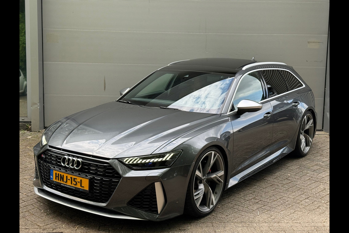 Audi A6 Avant RS6 TFSI quattro l Pano l Carbon l Klasse 5 Alarm+Volgsysteem l Luchtvering l Dynamo VV 05/2025 l B&O l Matrix l 22"