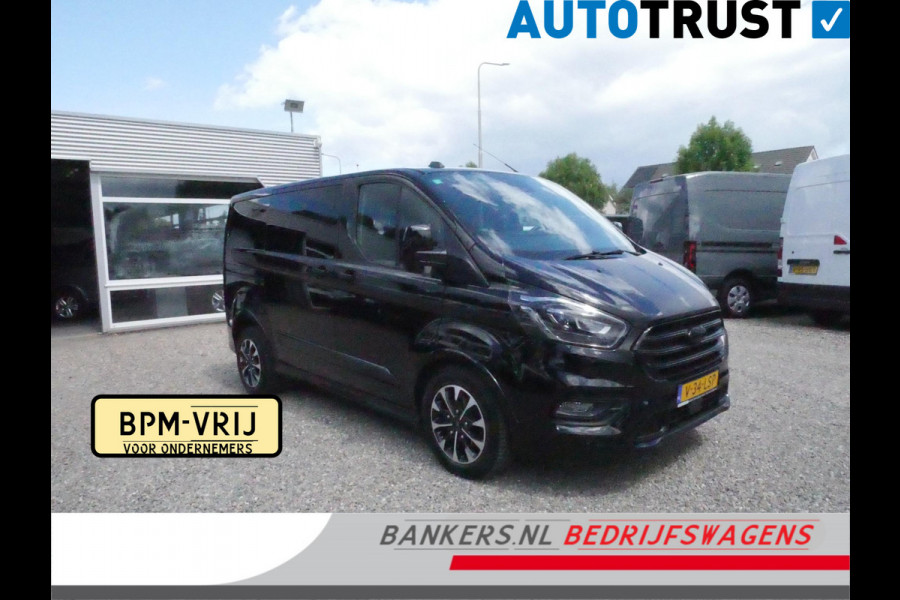Ford Transit Custom 2.0 TDCI 185PK, L1H1, Sport, Dubbel Cabine, Automaat, FULL OPTIONS