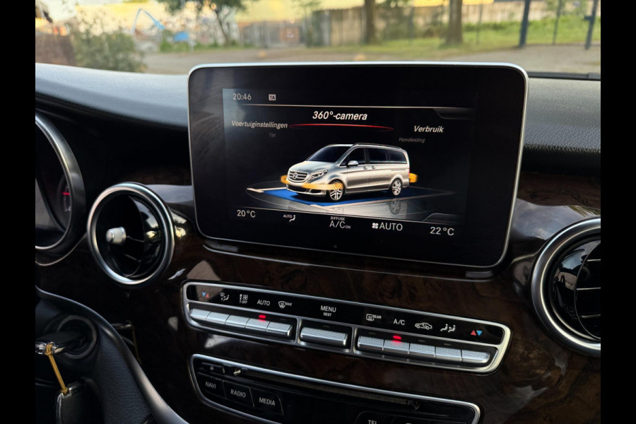 Mercedes-Benz V-Klasse 250d EXTRA LANG GRIJS-KENT DUBBEL-CAB 360CAM LEER NAVI LUXE