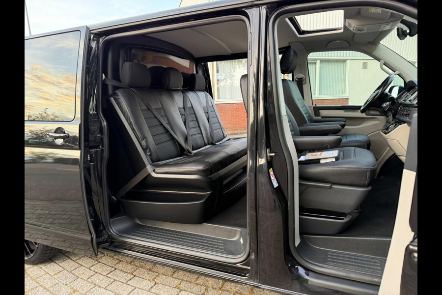 Volkswagen Transporter 2.0 TDI L2H1 205PK DUB-CAB HIG-LINE DSG DAKRAAM LEER NAVI