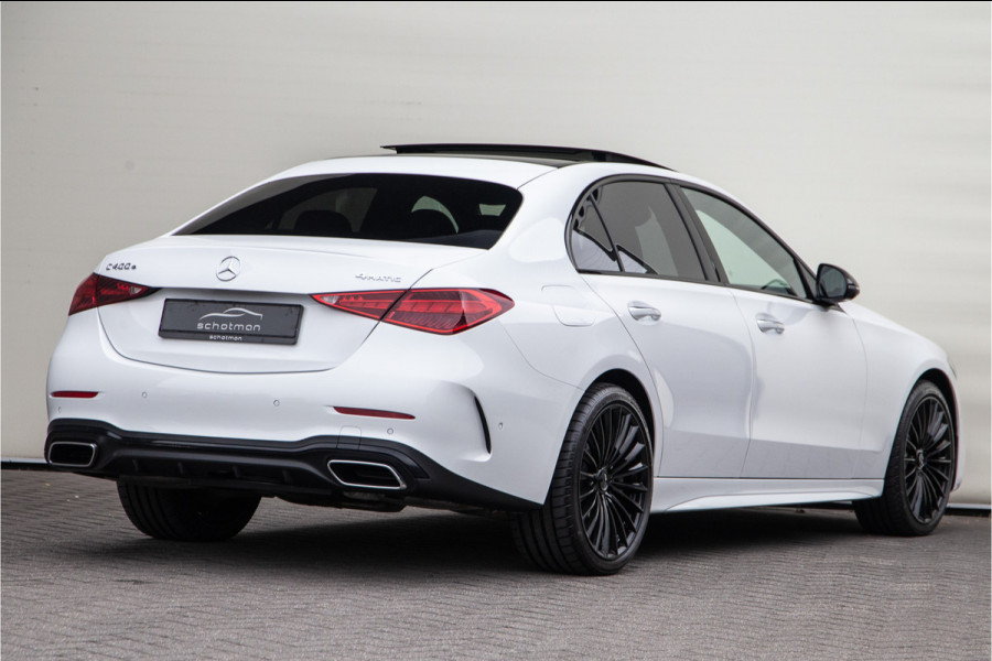 Mercedes-Benz C-Klasse 400 e 4MATIC AMG 381pk Premium Plus, Pano, Distronic, Nightpack, Burmester, HEad-Up, Memory, Digital LED