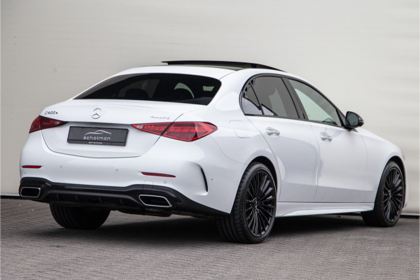 Mercedes-Benz C-Klasse 400 e 4MATIC AMG 381pk Premium Plus, Pano, Distronic, Nightpack, Burmester, HEad-Up, Memory, Digital LED