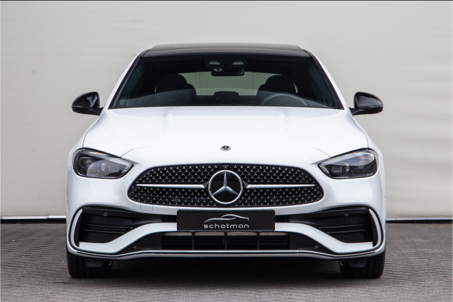 Mercedes-Benz C-Klasse 400 e 4MATIC AMG 381pk Premium Plus, Pano, Distronic, Nightpack, Burmester, HEad-Up, Memory, Digital LED