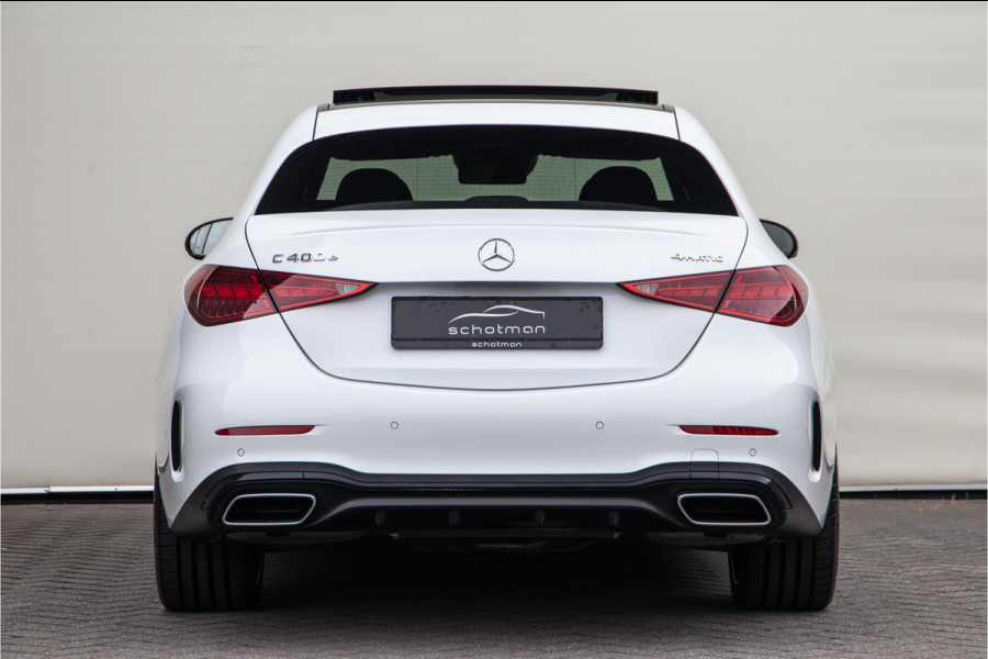 Mercedes-Benz C-Klasse 400 e 4MATIC AMG 381pk Premium Plus, Pano, Distronic, Nightpack, Burmester, HEad-Up, Memory, Digital LED
