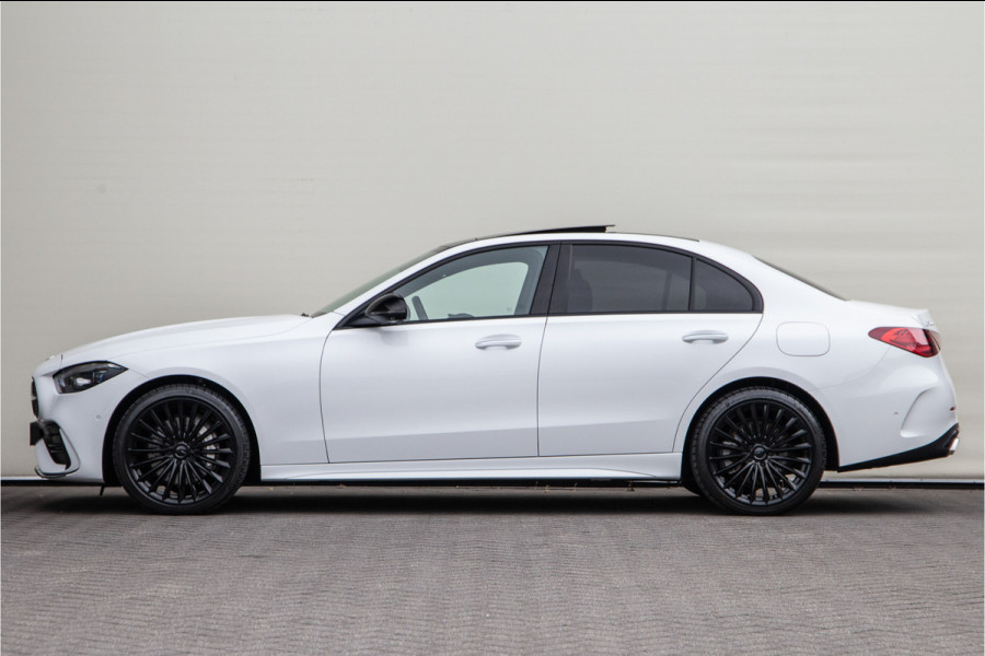 Mercedes-Benz C-Klasse 400 e 4MATIC AMG 381pk Premium Plus, Pano, Distronic, Nightpack, Burmester, HEad-Up, Memory, Digital LED