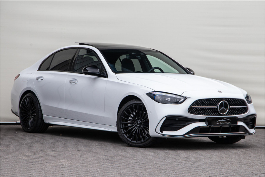 Mercedes-Benz C-Klasse 400 e 4MATIC AMG 381pk Premium Plus, Pano, Distronic, Nightpack, Burmester, HEad-Up, Memory, Digital LED