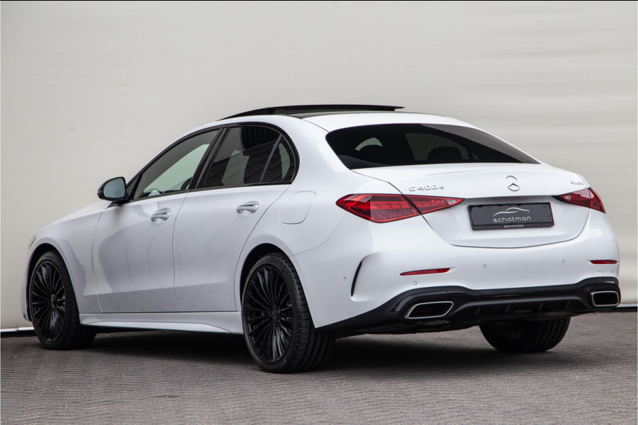 Mercedes-Benz C-Klasse 400 e 4MATIC AMG 381pk Premium Plus, Pano, Distronic, Nightpack, Burmester, HEad-Up, Memory, Digital LED