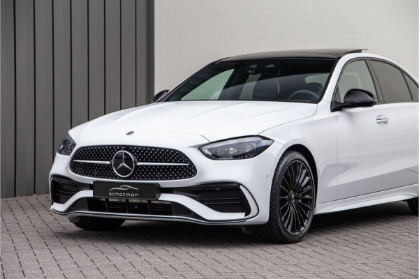 Mercedes-Benz C-Klasse 400 e 4MATIC AMG 381pk Premium Plus, Pano, Distronic, Nightpack, Burmester, HEad-Up, Memory, Digital LED