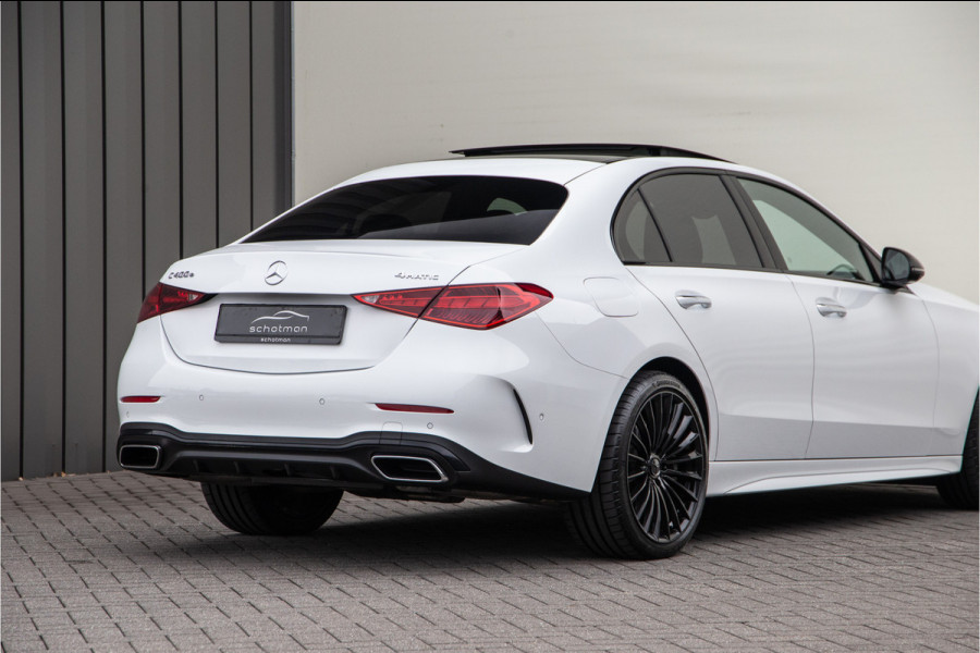 Mercedes-Benz C-Klasse 400 e 4MATIC AMG 381pk Premium Plus, Pano, Distronic, Nightpack, Burmester, HEad-Up, Memory, Digital LED