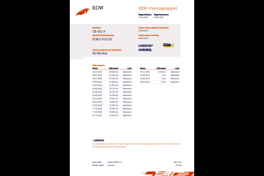 Ford FOCUS Wagon 1.0 Lease Edition * Orgineel Nederlands * Stoel/Stuur-verwarming Navigatie