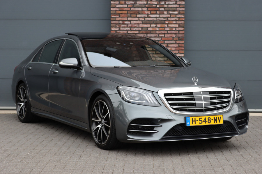 Mercedes-Benz S-Klasse 400d 4MATIC Lang Premium+ AMG Line | Luchtvering | Distronic+ | HUD | Burmester | Soft-Close | Exclusiefpakket | Stoelventilatie | Standverwarming | Parfumering |