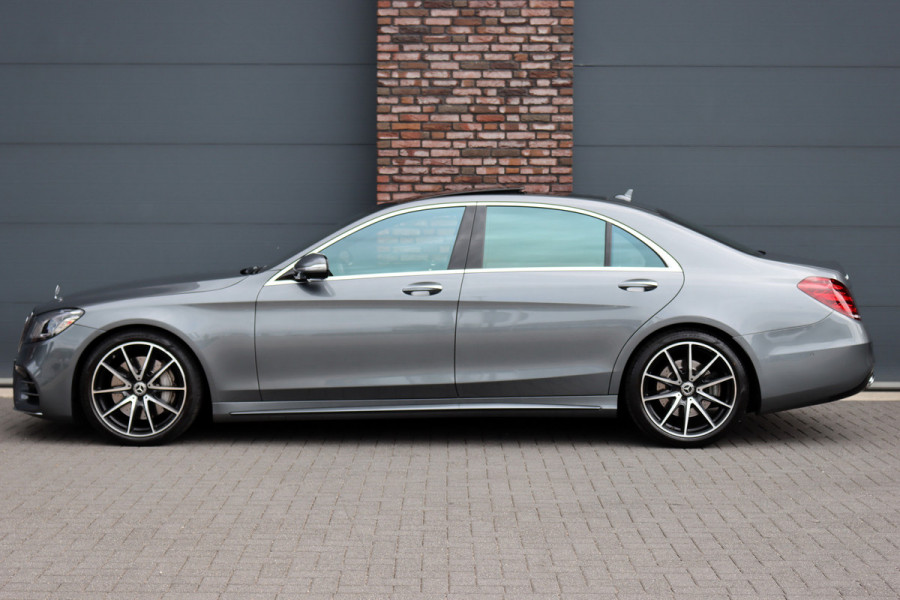 Mercedes-Benz S-Klasse 400d 4MATIC Lang Premium+ AMG Line | Luchtvering | Distronic+ | HUD | Burmester | Soft-Close | Exclusiefpakket | Stoelventilatie | Standverwarming | Parfumering |