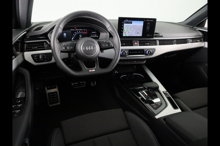 Audi A4 Avant 40 TFSI S edition Competition 204 pk S-tronic | Verlengde garantie | Navigatie | Elektr. trekhaak | Parkeersensoren | Stoelverwarming | S-Line |