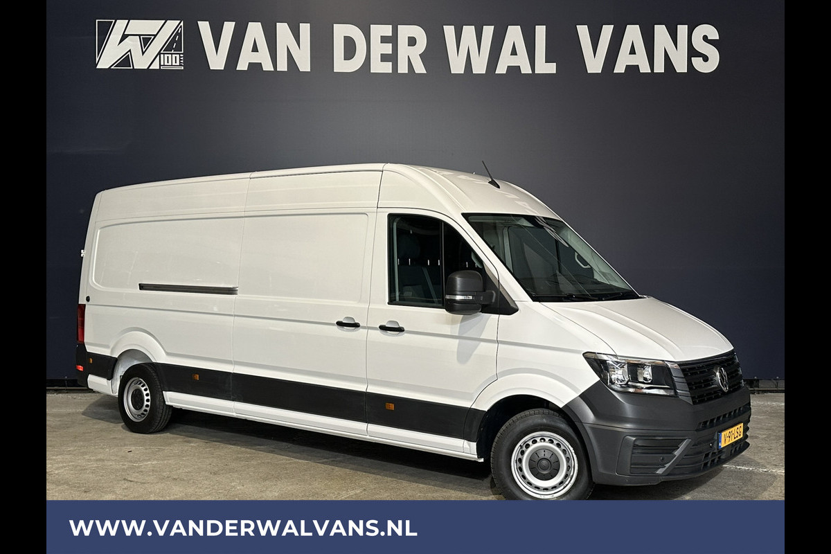 Volkswagen Crafter 2.0 TDI 140 pk L4H3 L3H2 Euro6 Airco | 2x zijdeur | Camera | Apple Carplay | Android Auto Parkeersensoren, Bijrijdersbank