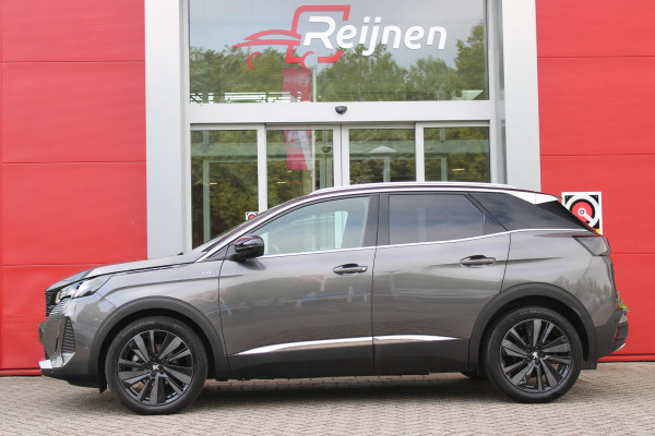 Peugeot 3008 1.2 Hybrid 136 GT | 360° CAMERA | NAVIGATIE | ADAPTIVE CRUISE CONTROL | APPLE CARPLAY/ANDROID AUTO | CLIMATE CONTROL | 18" LICHTMETALEN VELGEN | DODEHOEK DETECTIE | KEYLESS ENTRY/START | FULL LED KOPLAMPEN | PARKEERSENSOREN VOOR EN ACHTER | DAB+ RADIO | LANE ASSIST |
