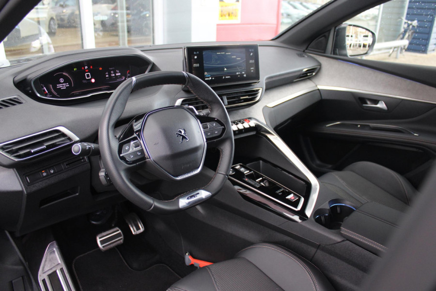 Peugeot 3008 1.2 Hybrid 136 GT | 360° CAMERA | NAVIGATIE | ADAPTIVE CRUISE CONTROL | APPLE CARPLAY/ANDROID AUTO | CLIMATE CONTROL | 18" LICHTMETALEN VELGEN | DODEHOEK DETECTIE | KEYLESS ENTRY/START | FULL LED KOPLAMPEN | PARKEERSENSOREN VOOR EN ACHTER | DAB+ RADIO | LANE ASSIST |
