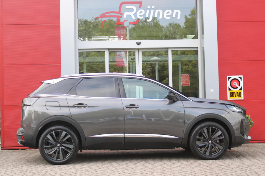 Peugeot 3008 1.2 Hybrid 136 GT | 360° CAMERA | NAVIGATIE | ADAPTIVE CRUISE CONTROL | APPLE CARPLAY/ANDROID AUTO | CLIMATE CONTROL | 18" LICHTMETALEN VELGEN | DODEHOEK DETECTIE | KEYLESS ENTRY/START | FULL LED KOPLAMPEN | PARKEERSENSOREN VOOR EN ACHTER | DAB+ RADIO | LANE ASSIST |