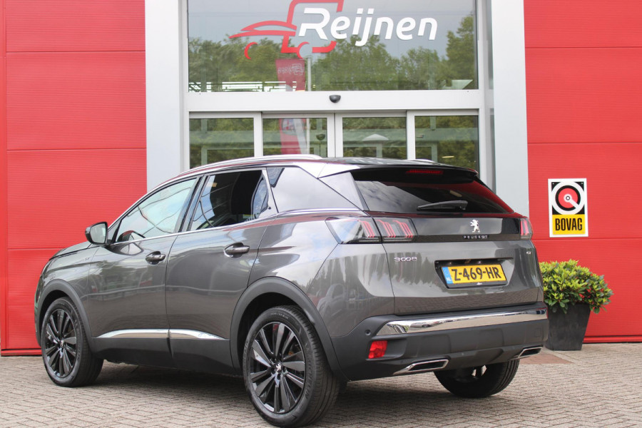 Peugeot 3008 1.2 Hybrid 136 GT | 360° CAMERA | NAVIGATIE | ADAPTIVE CRUISE CONTROL | APPLE CARPLAY/ANDROID AUTO | CLIMATE CONTROL | 18" LICHTMETALEN VELGEN | DODEHOEK DETECTIE | KEYLESS ENTRY/START | FULL LED KOPLAMPEN | PARKEERSENSOREN VOOR EN ACHTER | DAB+ RADIO | LANE ASSIST |