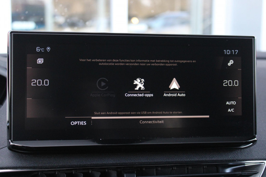 Peugeot 3008 1.2 Hybrid 136 GT | 360° CAMERA | NAVIGATIE | ADAPTIVE CRUISE CONTROL | APPLE CARPLAY/ANDROID AUTO | CLIMATE CONTROL | 18" LICHTMETALEN VELGEN | DODEHOEK DETECTIE | KEYLESS ENTRY/START | FULL LED KOPLAMPEN | PARKEERSENSOREN VOOR EN ACHTER | DAB+ RADIO | LANE ASSIST |