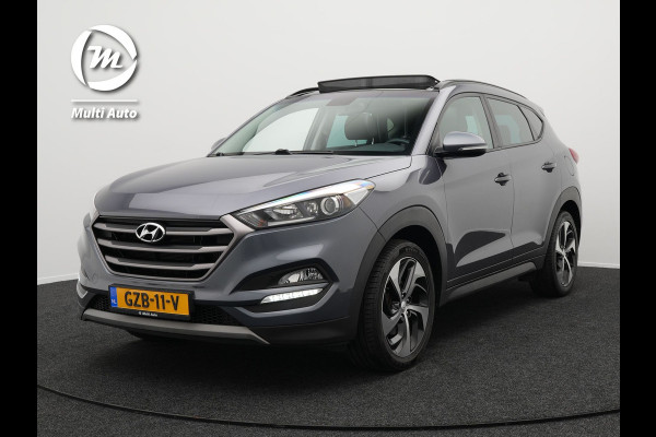Hyundai Tucson 1.6 T-GDI Premium Automaat | Panodak | Lederen Sportstoelen Verwarmd | Trekhaak Afneembaar | Apple Carplay | Navigatie | Cruise Control | Climate Control | Camera | L.M. 19" |