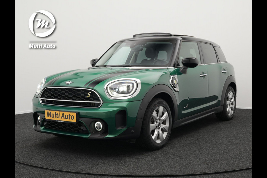 MINI Countryman Cooper S E ALL4 Plug in Hybrid 225pk PHEV | Panodak | Lederen Sportstoelen Verwarmd | Navigatie | Camera | Apple Carplay | DAB | Virtual | Sfeerverlichting | Cruise Control |