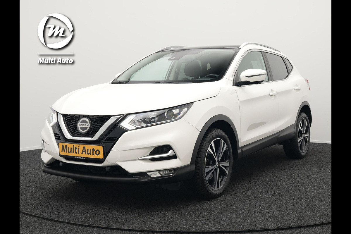Nissan QASHQAI 1.3 DIG-T N-Connecta Automaat Dealer O.H. | Panodak | Sportstoelen Verwarmd | Apple Carplay | Navigatie | 360 Camera | Climate Control | DAB | Cruise Control |