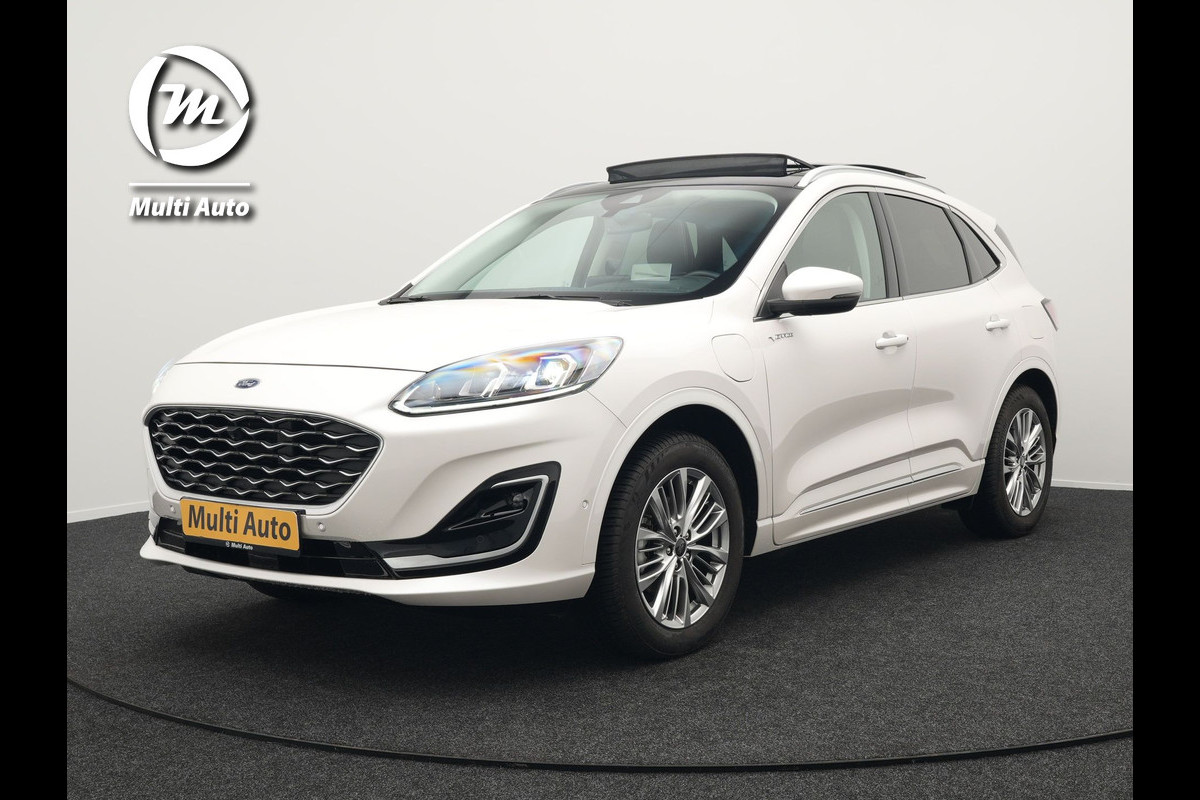 Ford Kuga 2.5 Vignale Plug In Hybrid 225pk PHEV | Trekhaak af Fabriek | Panodak | Adaptive Cruise | Lederen Sportstoelen Memory | Head Up | B&O Sound |  Keyless | 360 Camera | Apple Carplay |