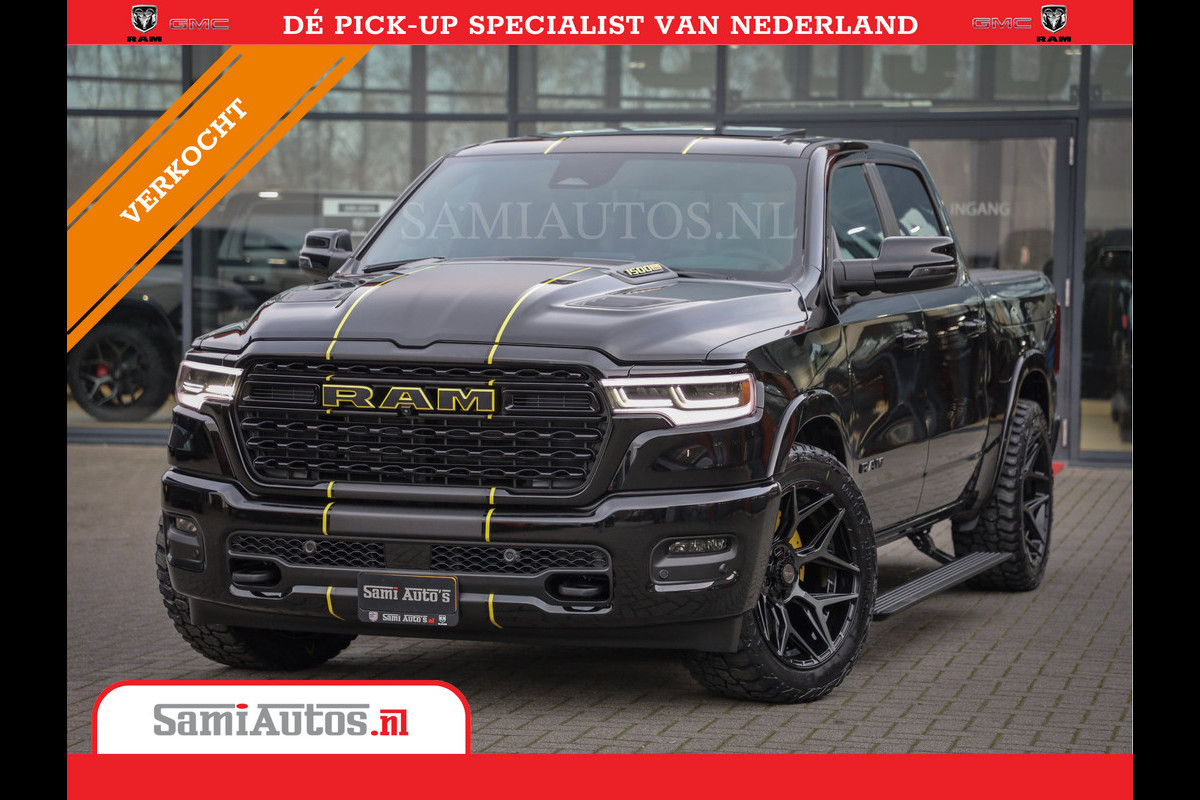 Dodge Ram 1500 Limited Night High Output 540HP 706Nm | Massage + Full Option | De Meest Luxe en Volle Pick-Up in zijn Klasse | Comfortabele Dubbele Cabine met Royale 5 Zitplaatsen | BPM vrij | Nu Leverbaar uit Voorraad | Voorraad Nr 2337 - 7694 Dodge Ram 1500 Limited Night High Output 540HP 706Nm | Massage + Full Option | De Meest Luxe en Volle Pick-Up in zijn Klasse | Comfortabele Dubbele Cabine met Royale 5 Zitplaatsen | BPM vrij | Nu Leverbaar uit Voorraad | Voorraad Nr 2337 - 7694