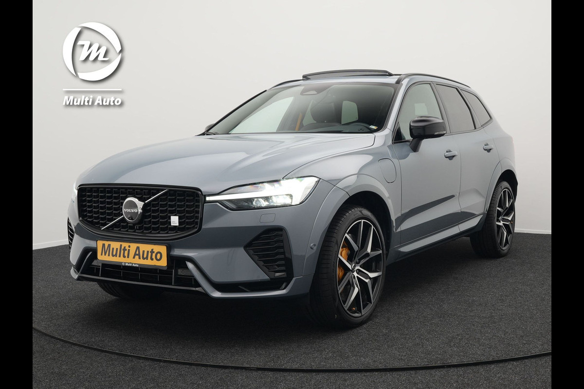 Volvo XC60 T8 AWD Polestar Engineered Plug in Hybrid 455pk Long Range Thunder Grey PHEV |  Panodak | Lederen Sportstoelen Memory | Google Assistant | Pilot Assist | Harman Kardon | Head Up | Adaptive Cruise | L.M. 21" | Virtual | 360 Camera | Navigatie | Apple Carplay |