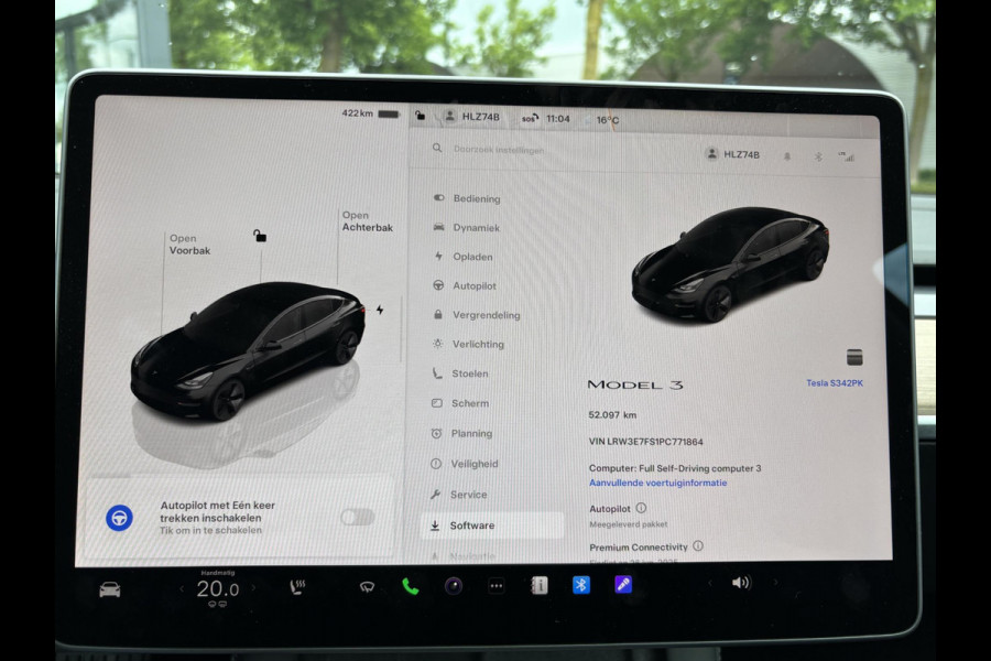 Tesla Model 3 Standard RWD Plus 60 kWh ORIG. NL. NAP KM. | AUTOPILOT | TESLA GARANTIE T/M 3-2027