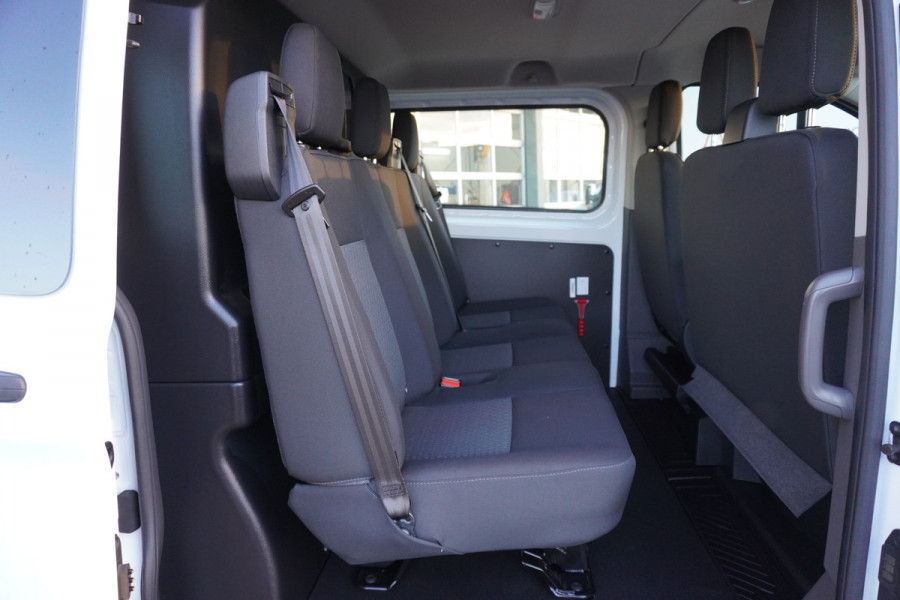 Ford Transit Custom 320L 2.0 TDCI 130PK L2H1 DubbelCabine Glaslook Nr. V119 | Airco | Cruise | DAB | Side bars | LM velgen |Camera DEMO