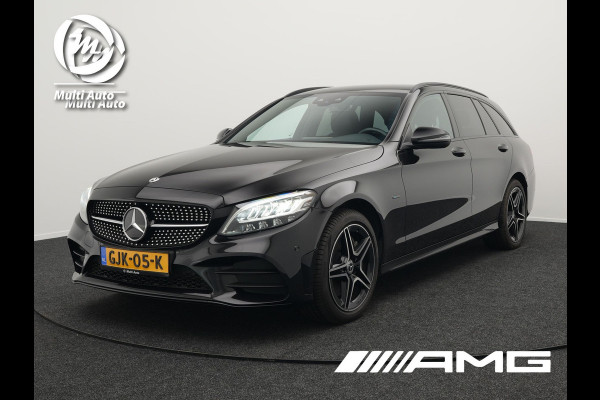 Mercedes-Benz C-Klasse Estate 300 e AMG-Line Plug In Hybrid PHEV | Multibeam LED | Navigatie | Apple Carplay | Lederen Sportstoelen Verwarmd | Afneembare Trekhaak