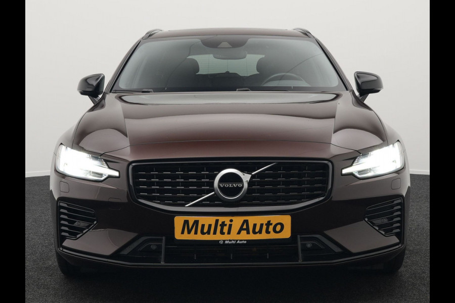 Volvo V60 T6 Recharge AWD R-Design Plug In Hybrid PHEV | Trekhaak af Fabriek |  Panodak | Lederen Sportstoelen Memory | Harman Kardon | Apple Carplay | Navigatie | Camera | L.M. 18" | DAB | Virtual |