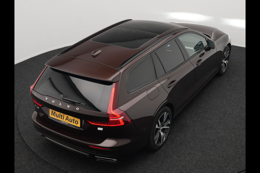 Volvo V60 T6 Recharge AWD R-Design Plug In Hybrid PHEV | Trekhaak af Fabriek |  Panodak | Lederen Sportstoelen Memory | Harman Kardon | Apple Carplay | Navigatie | Camera | L.M. 18" | DAB | Virtual |
