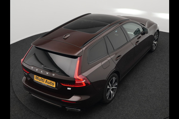 Volvo V60 T6 Recharge AWD R-Design Plug In Hybrid PHEV | Trekhaak af Fabriek |  Panodak | Lederen Sportstoelen Memory | Harman Kardon | Apple Carplay | Navigatie | Camera | L.M. 18" | DAB | Virtual |