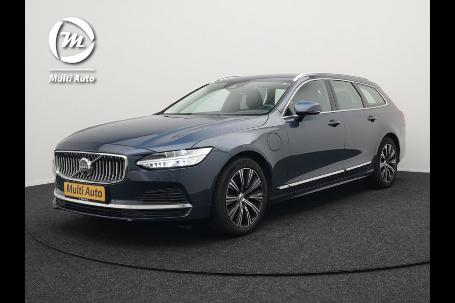 Volvo V90 T6 AWD Inscription Plug In Hybrid 340pk PHEV | Adaptive Cruise | Trekhaak af Fabriek | Head Up | Lederen Sportstoelen Memory | Harman Kardon | 360 Camera | BLIS | Pilot Assist | Stuurverwarming |